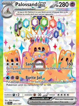 Palossand ex 221 - SV08 Surging Sparks Holofoil