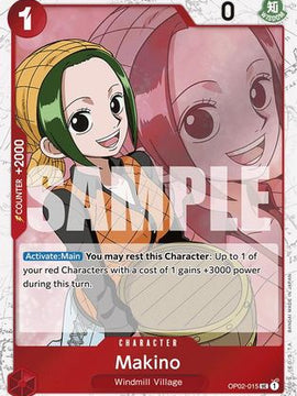 Makino (Jolly Roger Foil) (OP02-015) - Premium Booster -The Best- Foil