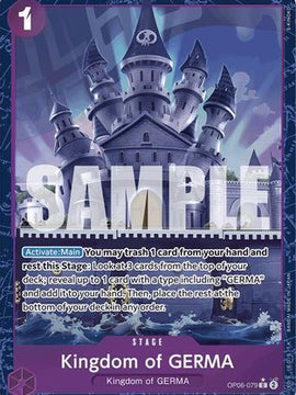 Kingdom of GERMA (Alternate Art) (OP06-079) - Premium Booster -The Best- Foil