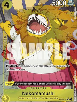Nekomamushi (Full Art) (OP06-110) - Premium Booster -The Best- Foil