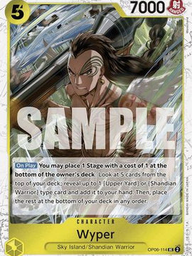 Wyper (Jolly Roger Foil) (OP06-114) - Premium Booster -The Best- Foil