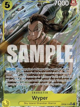 Wyper (Full Art) (OP06-114) - Premium Booster -The Best- Foil