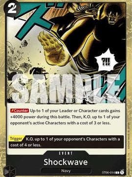 Shockwave (Jolly Roger Foil) (ST06-014) - Premium Booster -The Best- Foil