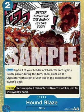 Hound Blaze (Textured Foil) (OP05-057) - Premium Booster -The Best- Foil