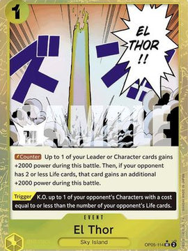 El Thor (Textured Foil) (OP05-114) - Premium Booster -The Best- Foil