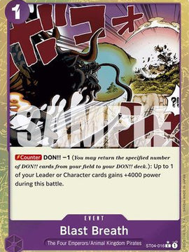Blast Breath (Textured Foil) (ST04-016) - Premium Booster -The Best- Foil