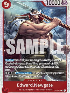 Edward.Newgate (Reprint) (OP02-004) - Premium Booster -The Best- Foil