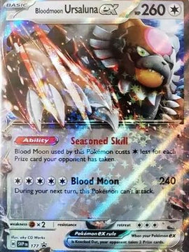 Bloodmoon Ursaluna ex - 177 177 - SV Scarlet & Violet Promo Cards Holofoil