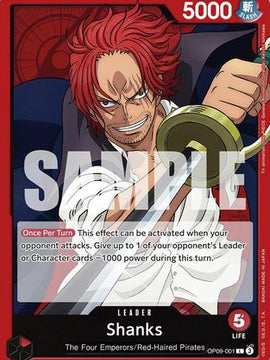 Shanks (001) (OP09-001) - Emperors in the New World