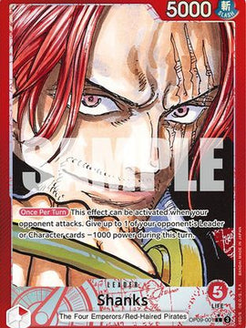 Shanks (001) (Parallel) (OP09-001) - Emperors in the New World Foil