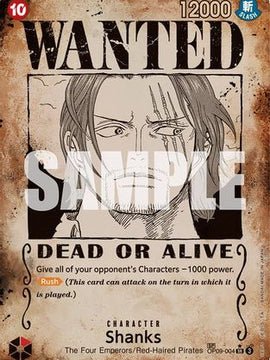 Shanks (004) (Wanted Poster) (OP09-004) - Emperors in the New World Foil