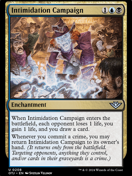 Intimidation Campaign (OTJ-208) - Outlaws of Thunder Junction