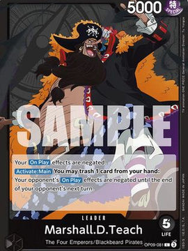 Marshall.D.Teach (081) (OP09-081) - Emperors in the New World