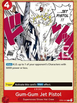 Gum-Gum Jet Pistol (ST01-015) - Revision Pack Cards