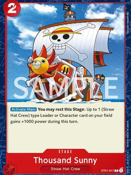 Thousand Sunny (ST01-017) - Revision Pack Cards