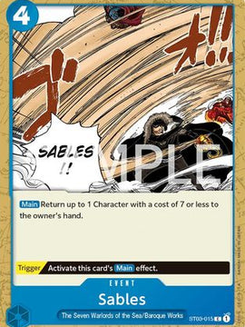 Sables (ST03-015) - Revision Pack Cards