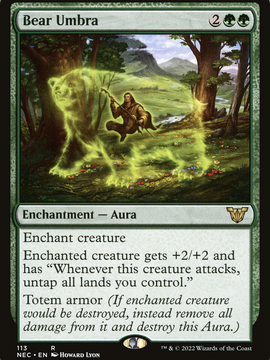 Bear Umbra (NEC-113) - Neon Dynasty Commander
