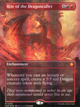 Rite of the Dragoncaller (FDN-393) - Foundations (Borderless) Foil