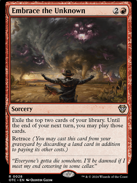 Embrace the Unknown (OTC-028) - Outlaws of Thunder Junction Commander