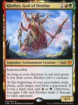 Klothys, God of Destiny (THB-220) - Theros Beyond Death: (enchantment)