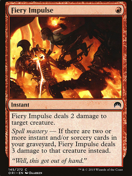 Fiery Impulse (ORI-145) - Magic Origins Foil