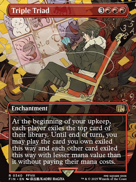 Triple Triad (FIN-340) - FINAL FANTASY: (enchantment) (Borderless) Foil