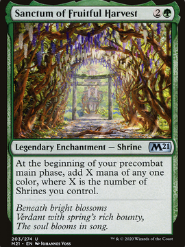 Sanctum of Fruitful Harvest (M21-203) - Core Set 2021 Foil