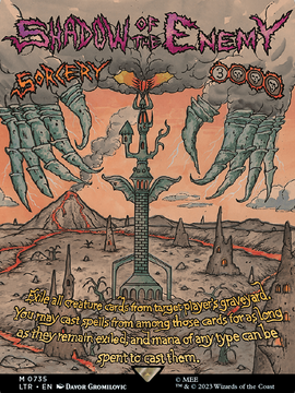 Shadow of the Enemy (LTR-735) - The Lord of the Rings: Tales of Middle-earth (Borderless) Foil