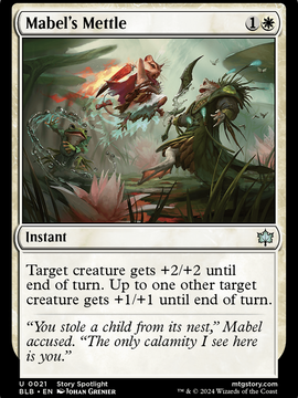 Mabel's Mettle (BLB-021) - Bloomburrow Foil