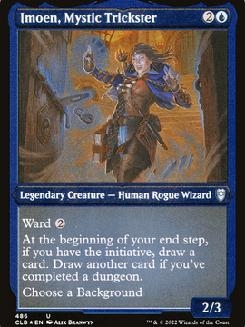 Imoen, Mystic Trickster (CLB-486) - Commander Legends: Battle for Baldur's Gate Etched Foil