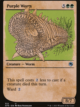 Purple Worm (AFR-332) - Adventures in the Forgotten Realms: (Showcase)
