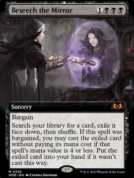 Beseech the Mirror (WOE-336) - Wilds of Eldraine: (Extended Art)