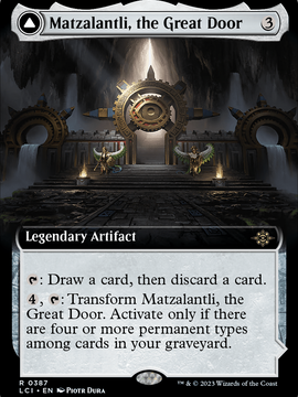 Matzalantli, the Great Door // The Core (LCI-387) - The Lost Caverns of Ixalan: (Extended Art) Foil