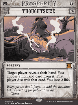 Thoughtseize (OTP-020) - Breaking News: (Showcase) (Borderless)