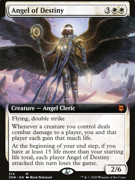Angel of Destiny (ZNR-314) - Zendikar Rising: (Extended Art)