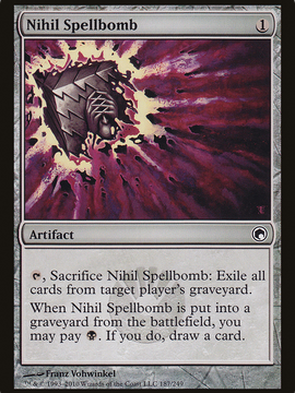 Nihil Spellbomb (SOM-187) - Scars of Mirrodin
