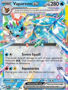 Vaporeon ex - 023/131 - SV Prismatic Evolutions Holofoil