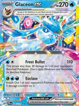 Glaceon ex - 026/131 26 - SV Prismatic Evolutions Holofoil