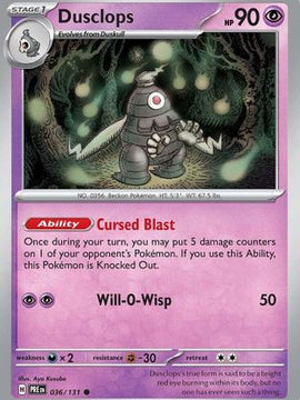 Dusclops 36 - SV Prismatic Evolutions