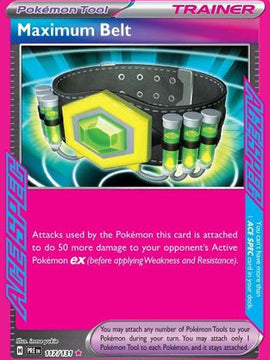 Maximum Belt 117 - SV Prismatic Evolutions Holofoil