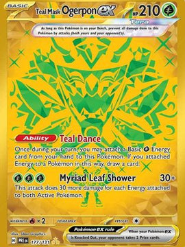 Teal Mask Ogerpon ex - 177/131 177 - SV Prismatic Evolutions Holofoil