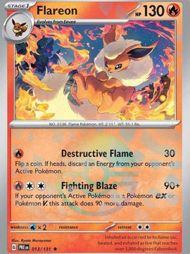 Flareon (Poke Ball Pattern) 13 - SV Prismatic Evolutions Holofoil