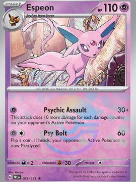 Espeon (Poke Ball Pattern) 33 - SV Prismatic Evolutions Holofoil
