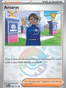 Amarys - 093/131 (Poke Ball Pattern) 93 - SV Prismatic Evolutions Holofoil