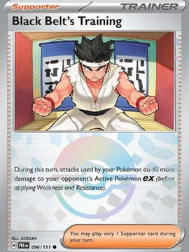 Black Belt's Training - 096/131 (Poke Ball Pattern) 96 - SV Prismatic Evolutions Holofoil