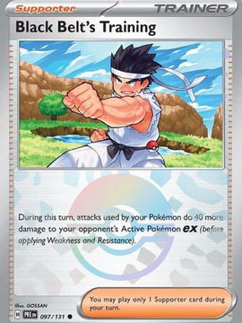 Black Belt's Training - 097/131 (Poke Ball Pattern) 97 - SV Prismatic Evolutions Holofoil