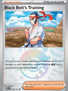Black Belt's Training - 099/131 (Poke Ball Pattern) 99 - SV Prismatic Evolutions Holofoil