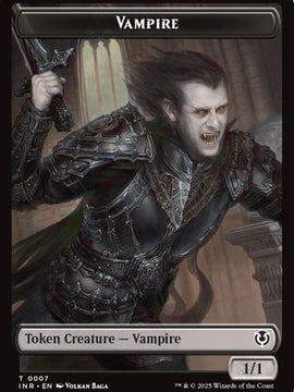 Vampire (0007) // Vampire (0008) Double-Sided Token (INR-7 // 8) - Innistrad Remastered