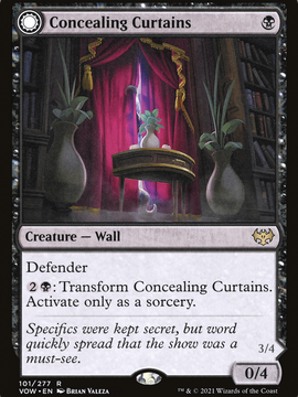 Concealing Curtains // Revealing Eye (VOW-101) - Innistrad: Crimson Vow: (Double Faced Transform)