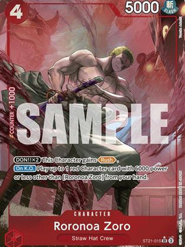 Roronoa Zoro (Parallel) (ST21-015) - Starter Deck EX: Gear 5 Foil